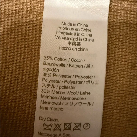 J.Crew Re-Imagined Camel Knit Jacket / Long Cardigan | Medium - Picture 8 of 9